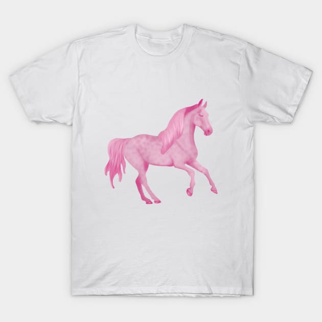 Pink horse T-Shirt by Shyflyer